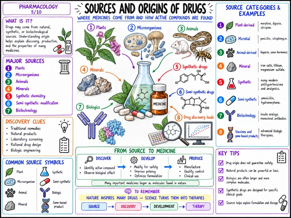 Pharmacology 5/10: Sources and Origins of Drugs — Natural, Synthetic and Biologics